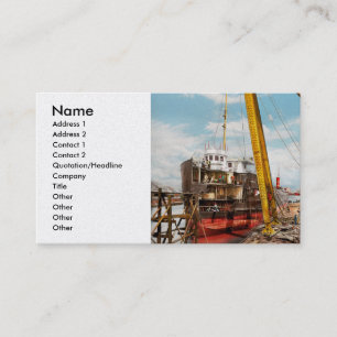 Boat - Repair - From death to berth 1905 Business Card