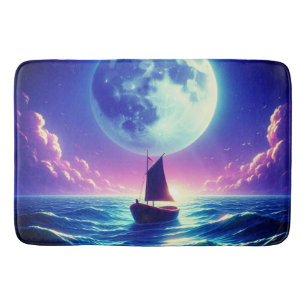 Boat Scene Bath Mat