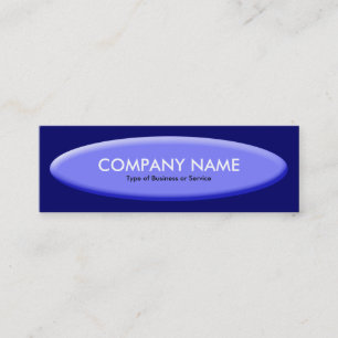 Boat Shape III - Blue on Deep Navy Mini Business Card