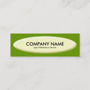 Boat Shape III - Cream on Avocado Mini Business Card