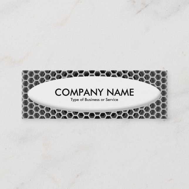 Boat Shape III - Honeycomb Mini Business Card (Front)