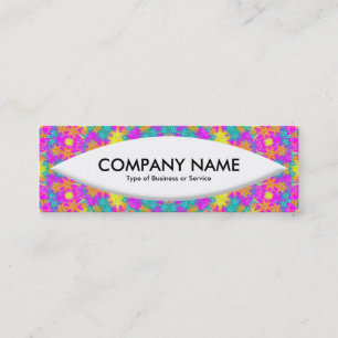 Boat Shape - Kaleidoscope 02 Mini Business Card
