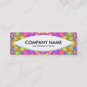 Boat Shape - Kaleidoscope 03 Mini Business Card