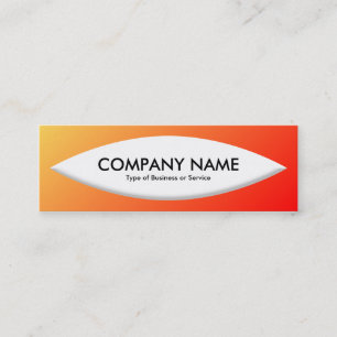 Boat Shape - Shaded Mini Business Card