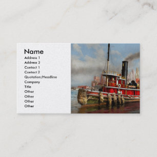 Boat - Tugboat - The Watuppa 1935 Business Card