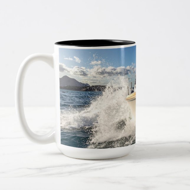 boat Two-Tone coffee mug (Left)