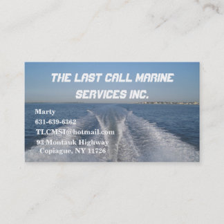Boat Wake Business Card