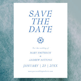 Boat Wedding Save the Date