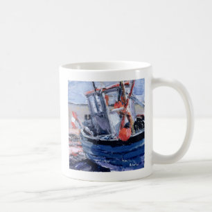 Boat with Red Buoy Coffee Mug