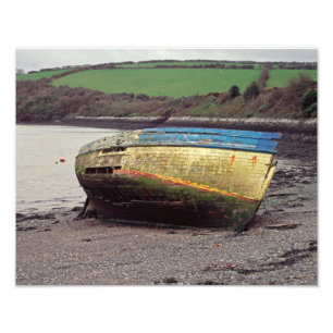 Boat wreck photo print