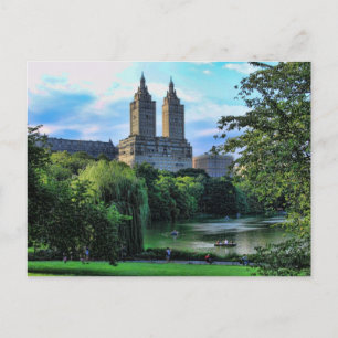 Boaters on the Central Park Lake, San Remo Postcard