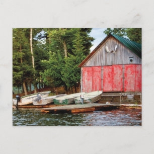 "Boathouse", Canada Outdoors Landscape Photo Postcard