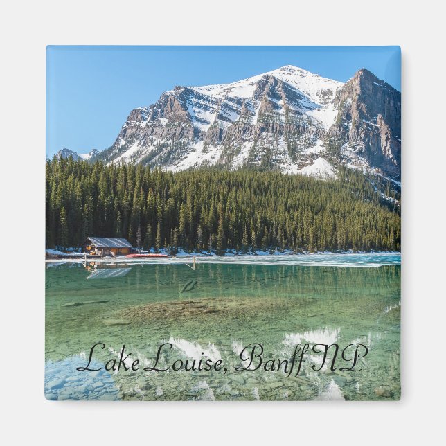 Boathouse next to Lake Louise - Banff, Canada Magnet (Front)