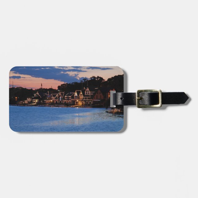 Boathouse Row dusk Luggage Tag (Front Horizontal)