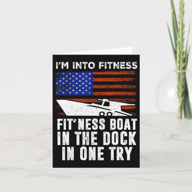 Boating Boat Captain 1  Card (Front)