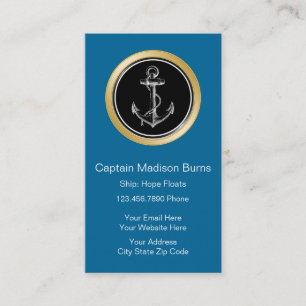 Boating Business Cards Vertical