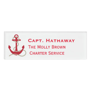 Boating Business Name Tag