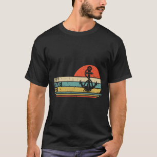 Boating But Did We Sink Pontoon Captain 3 T-Shirt