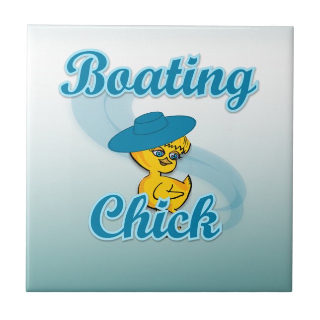 Boating Chick #3 Tile (Front)