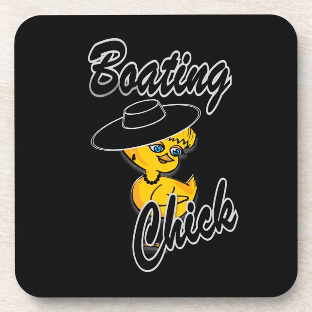 Boating Chick #4 Coaster (Front)
