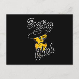 Boating Chick #4 Postcard