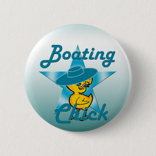 Boating Chick #7 2 Inch Round Button