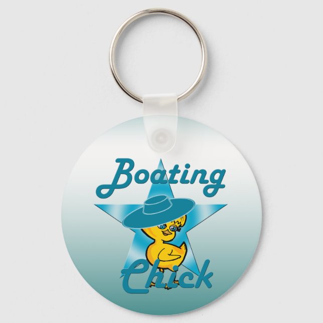Boating Chick #7 Keychain (Front)