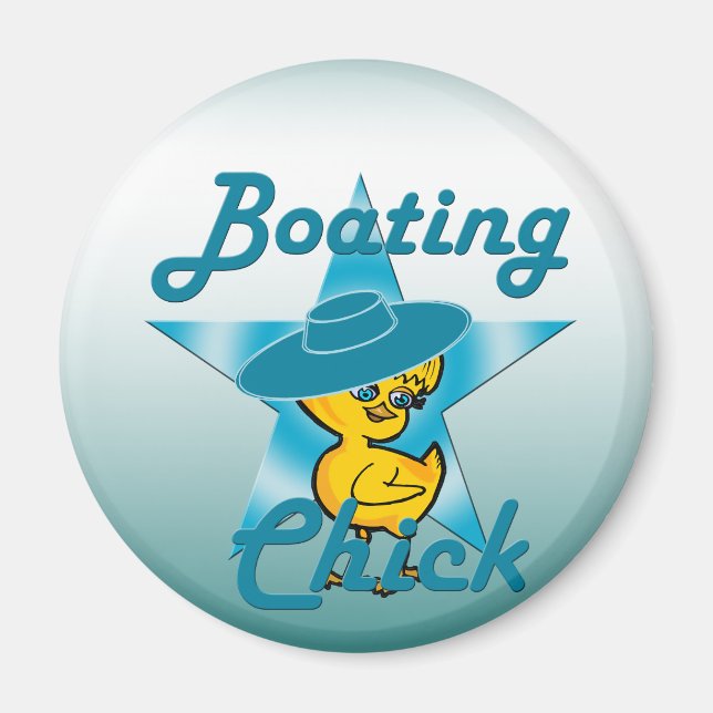 Boating Chick #7 Magnet (Front)