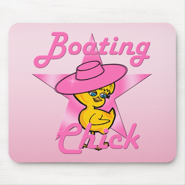Boating Chick #8 Mouse Pad (Front)