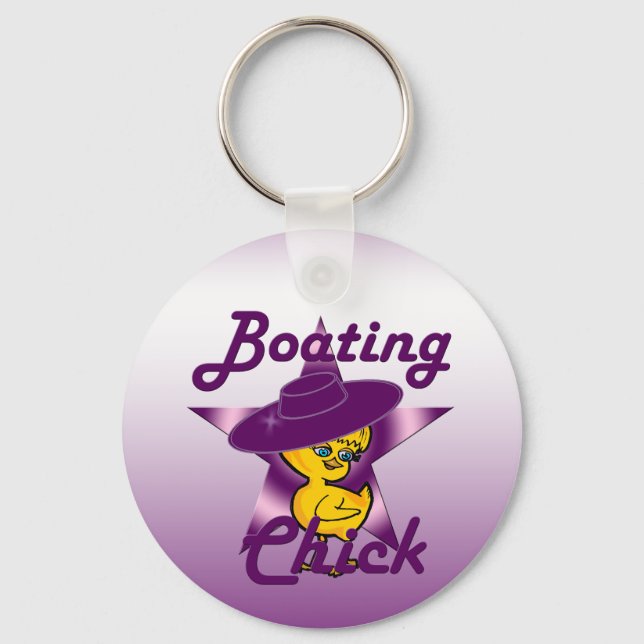 Boating Chick #9 Keychain (Front)
