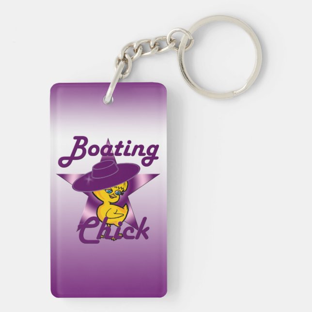 Boating Chick #9 Keychain (Back)