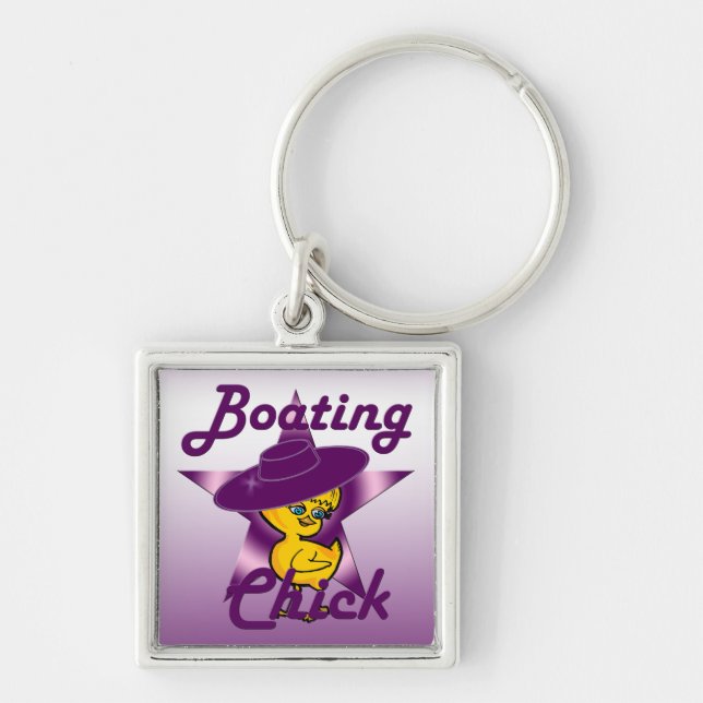 Boating Chick #9 Keychain (Front)