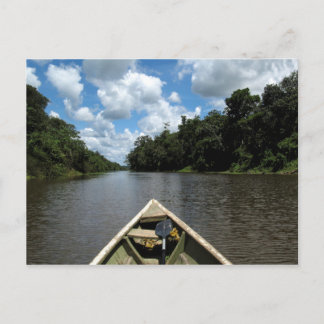 Boating down the Amazon Postcard