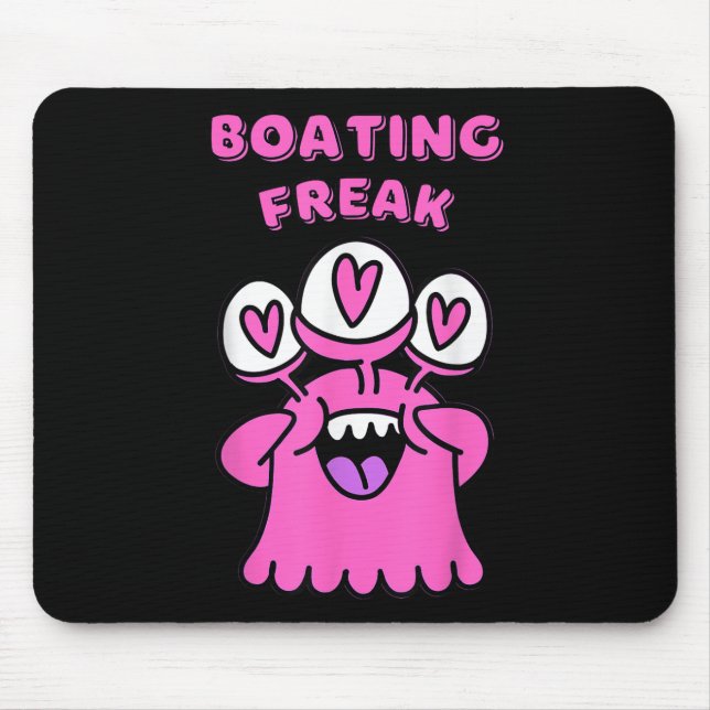 Boating Freak Nautical Sailing Enthusiast Adventur Mouse Pad (Front)