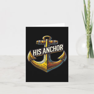Boating Husband His Anchor Women Matching Couple Card