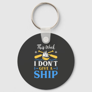 Boating - I Don't Give A Ship Keychain