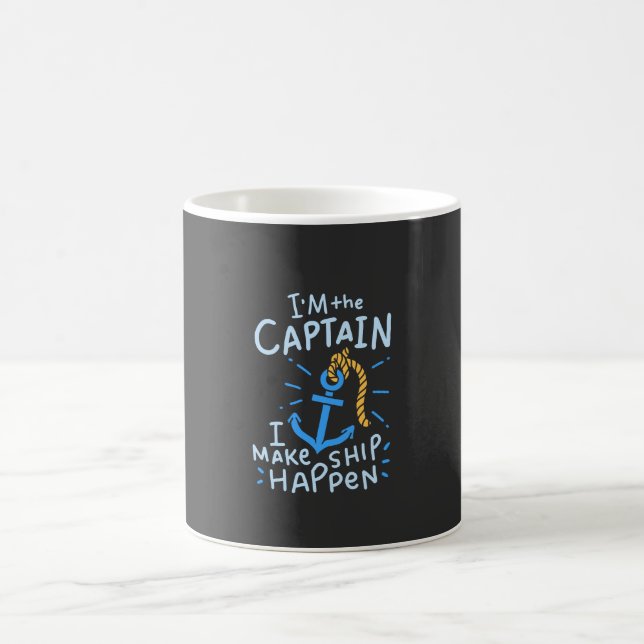 Boating - I'm The Captain Coffee Mug (Center)
