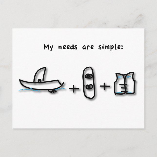 Boating is all I need Postcard (Front)