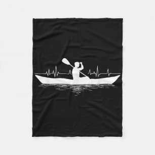 Boating Kayak Kayaker Canoe Paddling Kayaking _2  Fleece Blanket