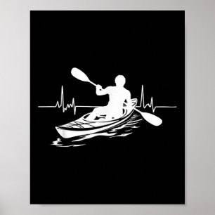 Boating Kayak Kayaker Canoe Paddling Kayaking Poster