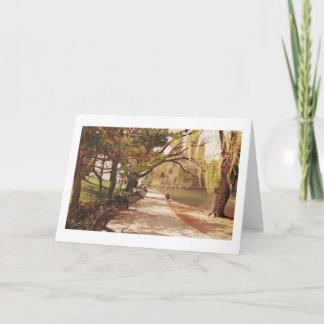 BOATING LAKE CENTRAL PARK CARD