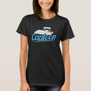 Boating Lake For Men Pontoon Boat Captain 10 T-Shirt