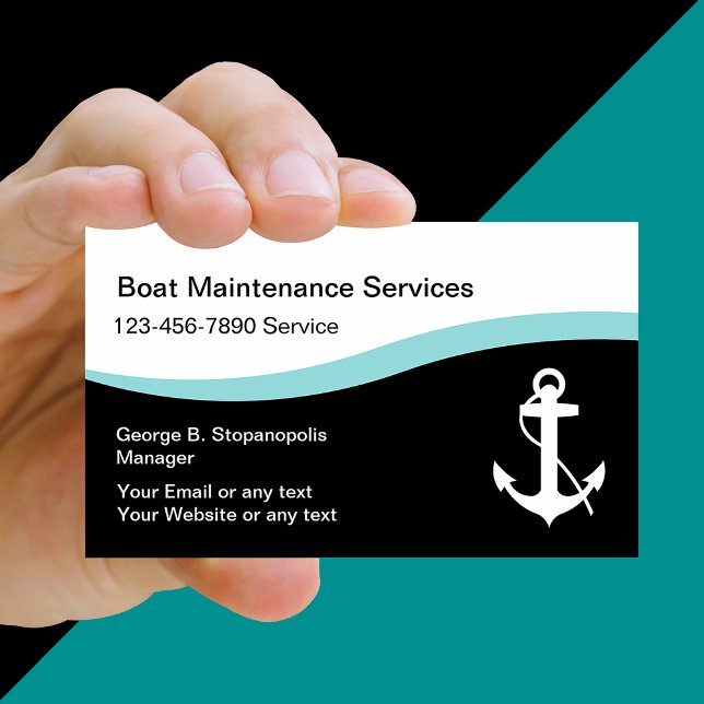 Boating Maintenance Business Cards (Creator Uploaded)