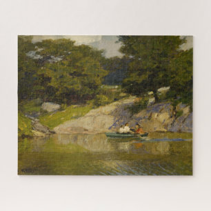 Boating on a Lake in Central Park (New York City) Jigsaw Puzzle