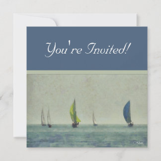 Boating on Lake Michigan Invitations
