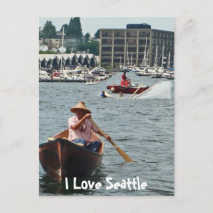 Boating on Lake Union Postcard