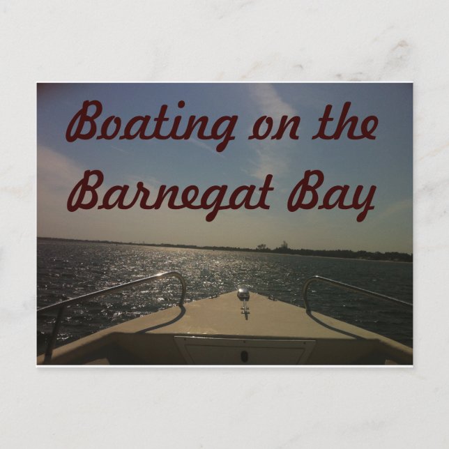 Boating on the Barnegat Bay Postcard (Front)