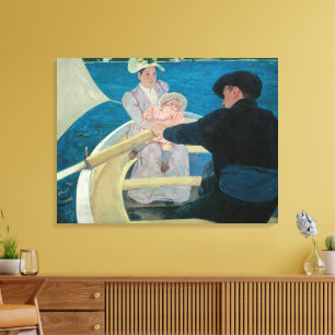 Boating Party by Mary Cassatt, Vintage Fine Art Canvas Print