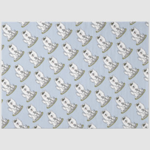 Boating Sailing Nautical American Eskimo Dog Cute Tissue Paper