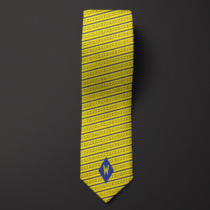 Boating Sailing Nautical Rope Striped Tie